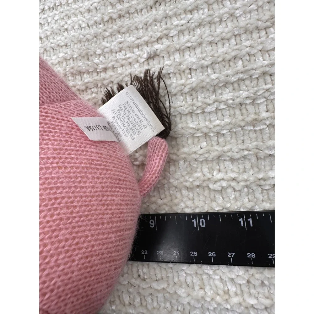 Animal Adventure Jungle Knits Lion Plush Pink Striped Stuffed Animal Toy 8in‎